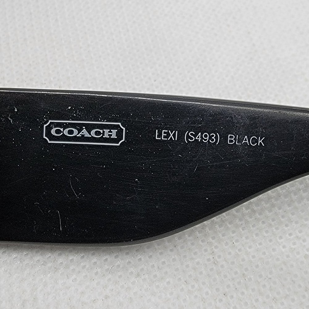*SOLD* COACH S493 LEXI Black Sunglasses w/ Case - Picture 9 of 12